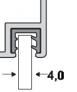 Z-1 seal, gasket for aluminum profiles such as: Zobal, Polish producer
